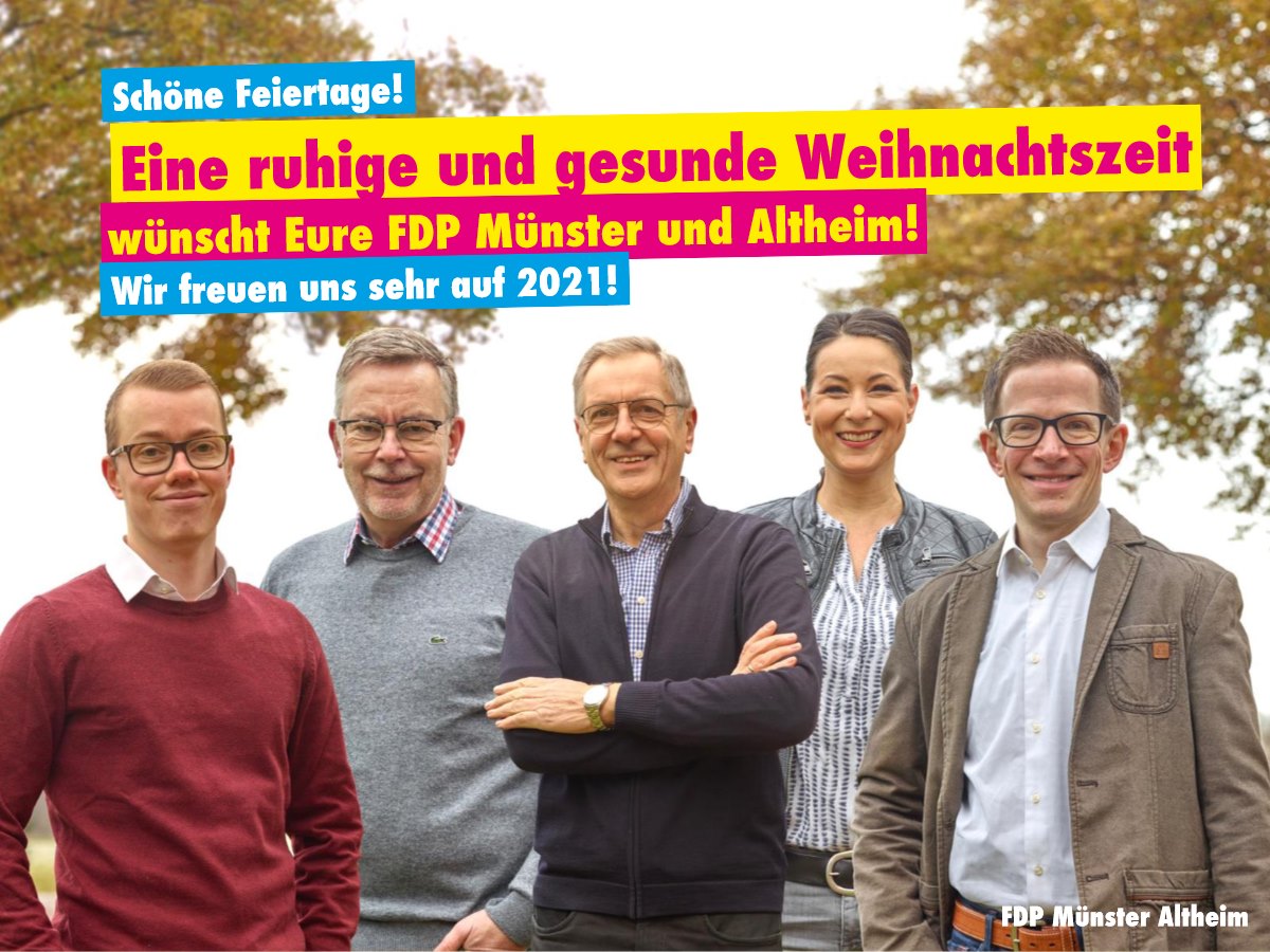 Die FDP Münster und Altheim wünscht frohe Weihnachten!