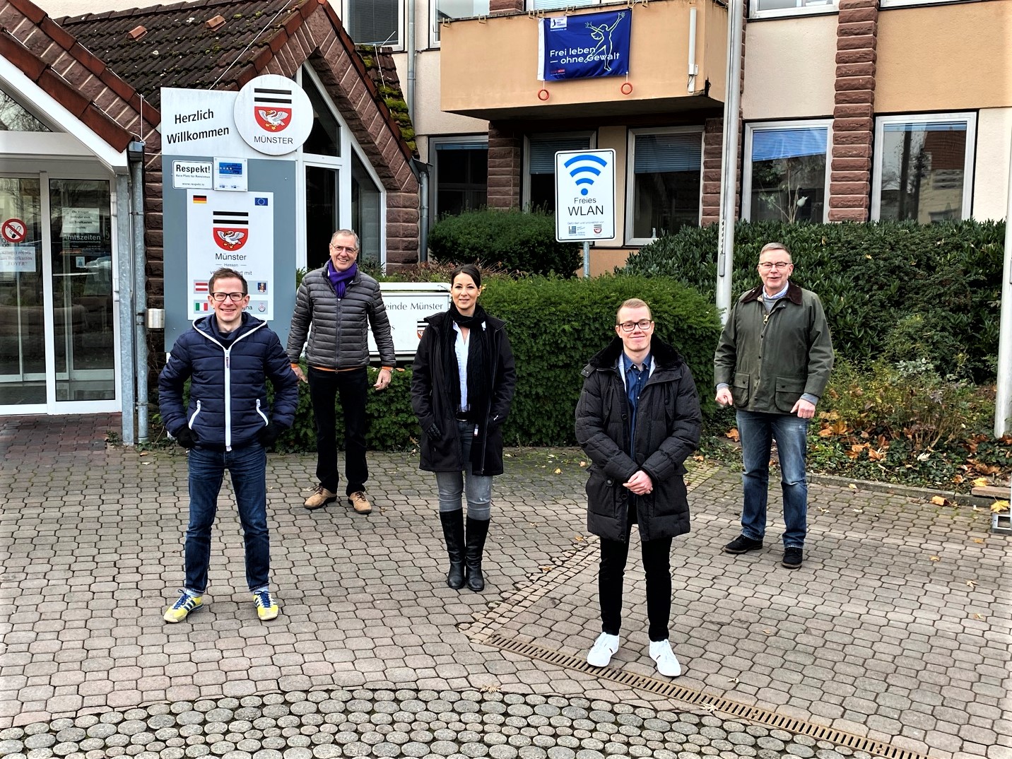 Die ersten fünf Listenkandidaten der FDP Münster Altheim für die Kommunalwahl 2021