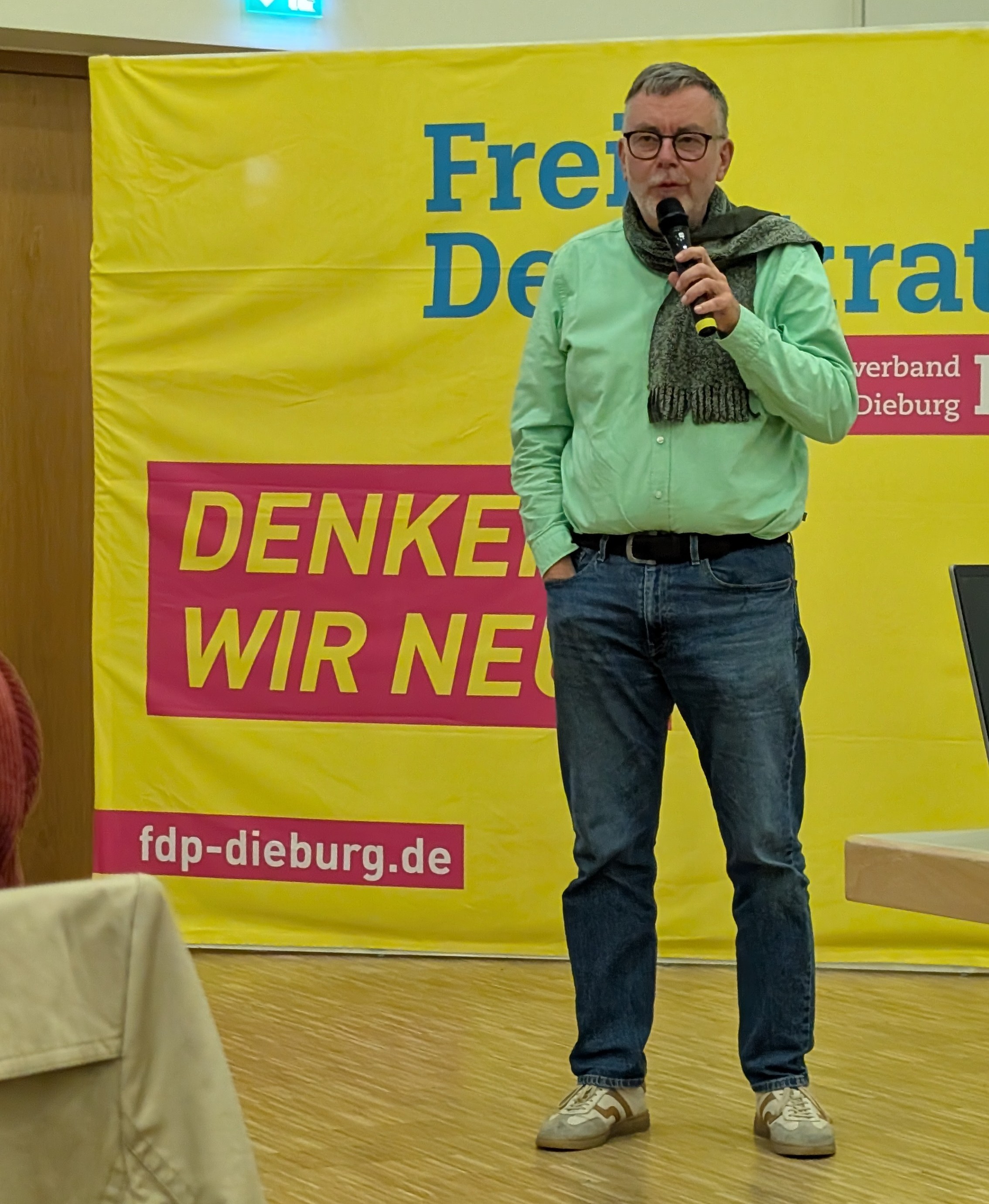 Jörg Schroeter stellt sich auf der Kreismitgliederversammlung vor
