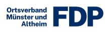 Logo FDP-ORTSVERBAND MÜNSTER UND ALTHEIM